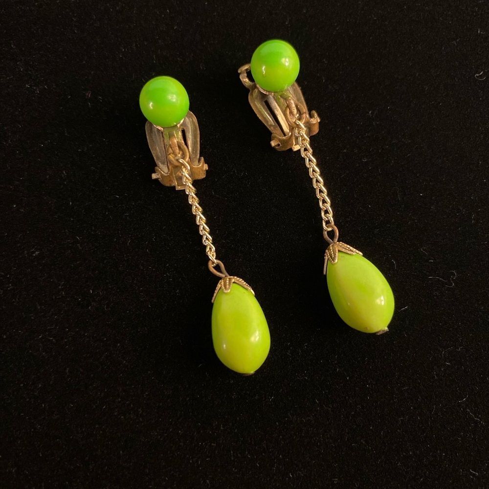1960s Clip-On Made in Japan Vintage Earrings